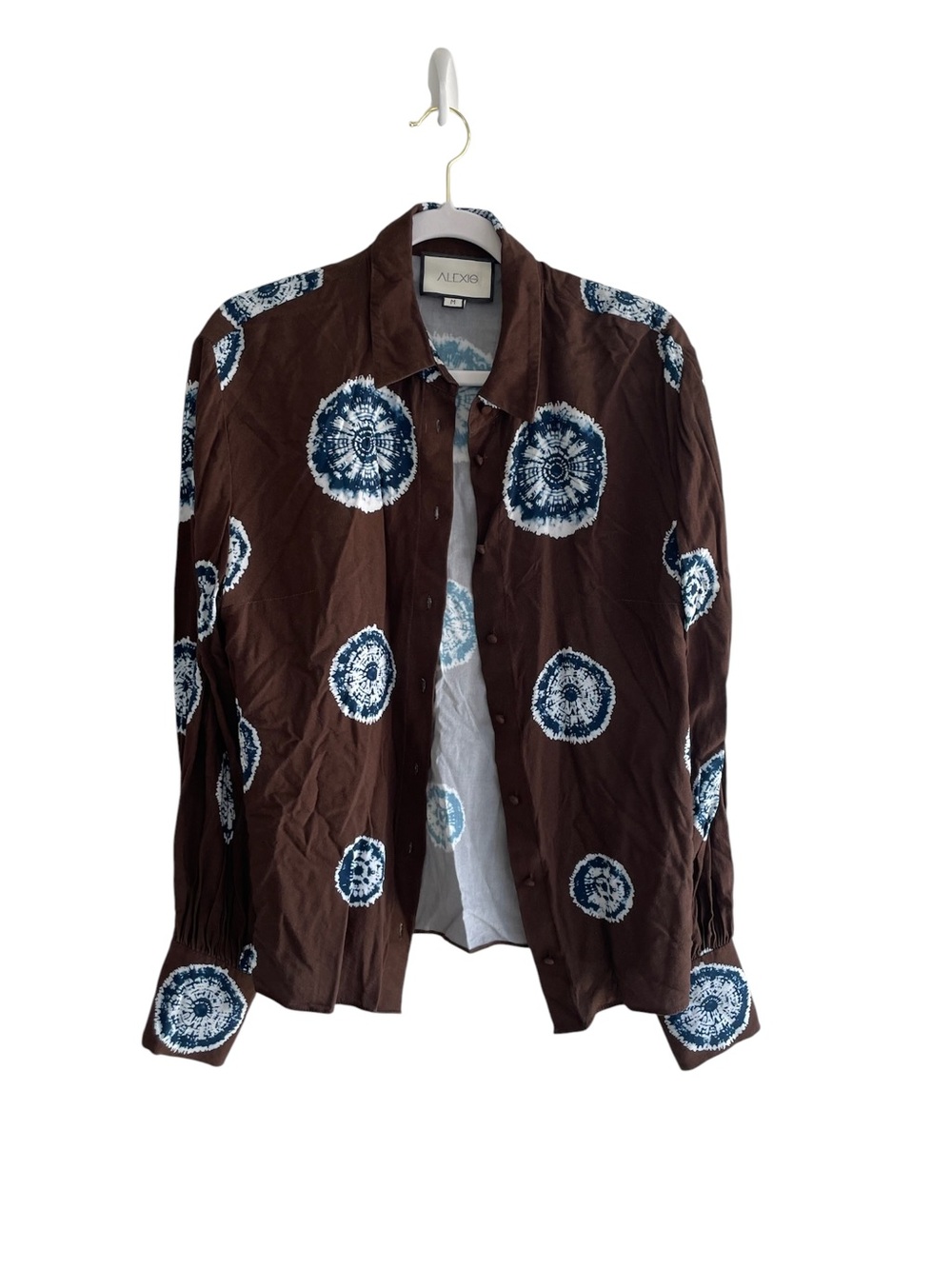 Alexis Tie-Dye Print Long Sleeve Blouse
